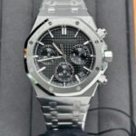 Royal Oak Chrono 26240 SS V2 ZF 1:1 Best Edition Black Dial On SS Bracelet SA4401 Super Clone - Image 6
