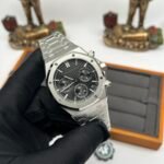 Royal Oak Chrono 26240 SS V2 ZF 1:1 Best Edition Black Dial On SS Bracelet SA4401 Super Clone - Image 3