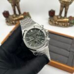 Royal Oak Chrono 26240 SS V2 ZF 1:1 Best Edition Green Dial On SS Bracelet SA4401 Super Clone - Image 4